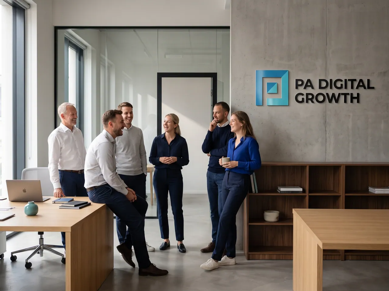 The PA Digital Growth team collaborating