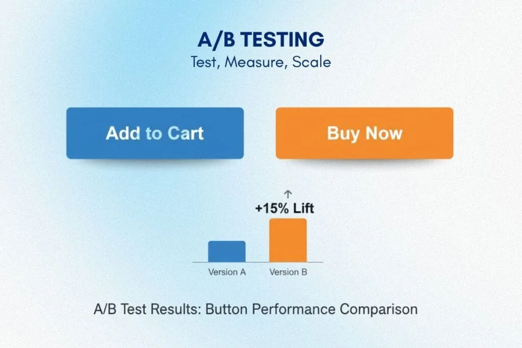 Systematic A/B testing framework for CRO after replatforming