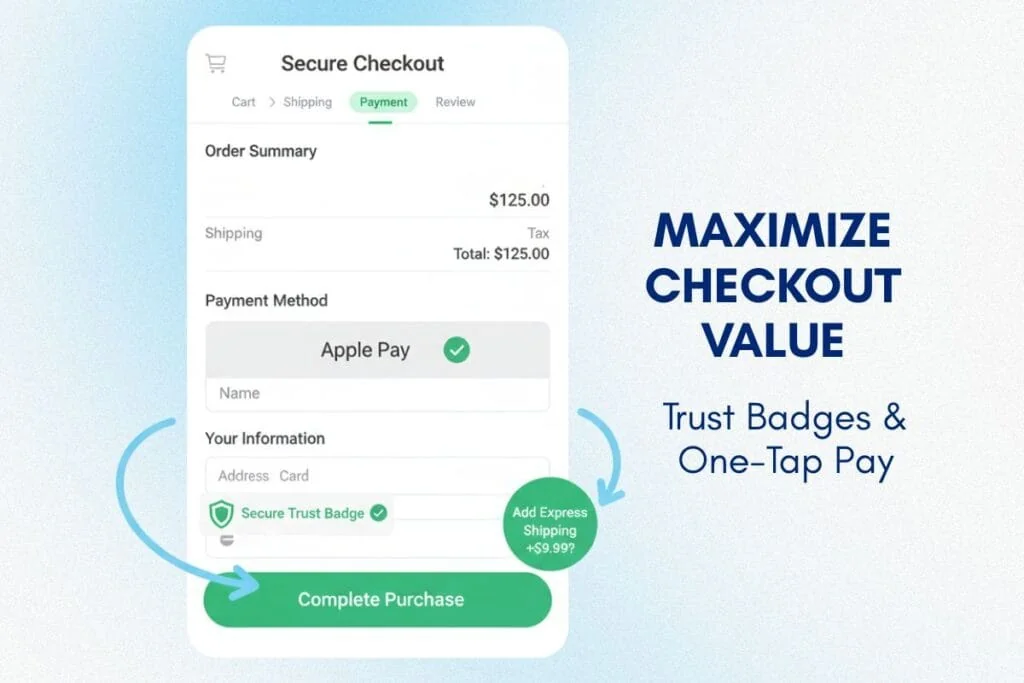 Checkout optimization for CRO after replatforming on mobile