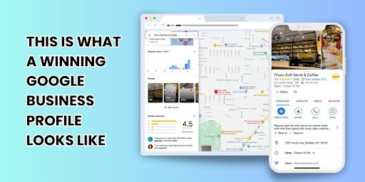 Optimized Google Business Profile showing key elements for local SEO for small businesses, including categories, reviews, and Q&A section