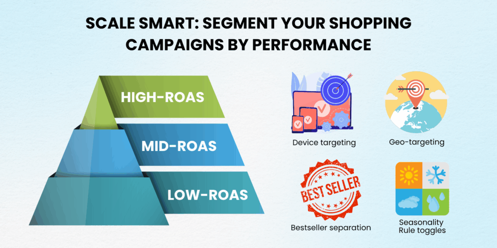 Google Shopping campaign segmentation and scaling tips for eCommerce brands